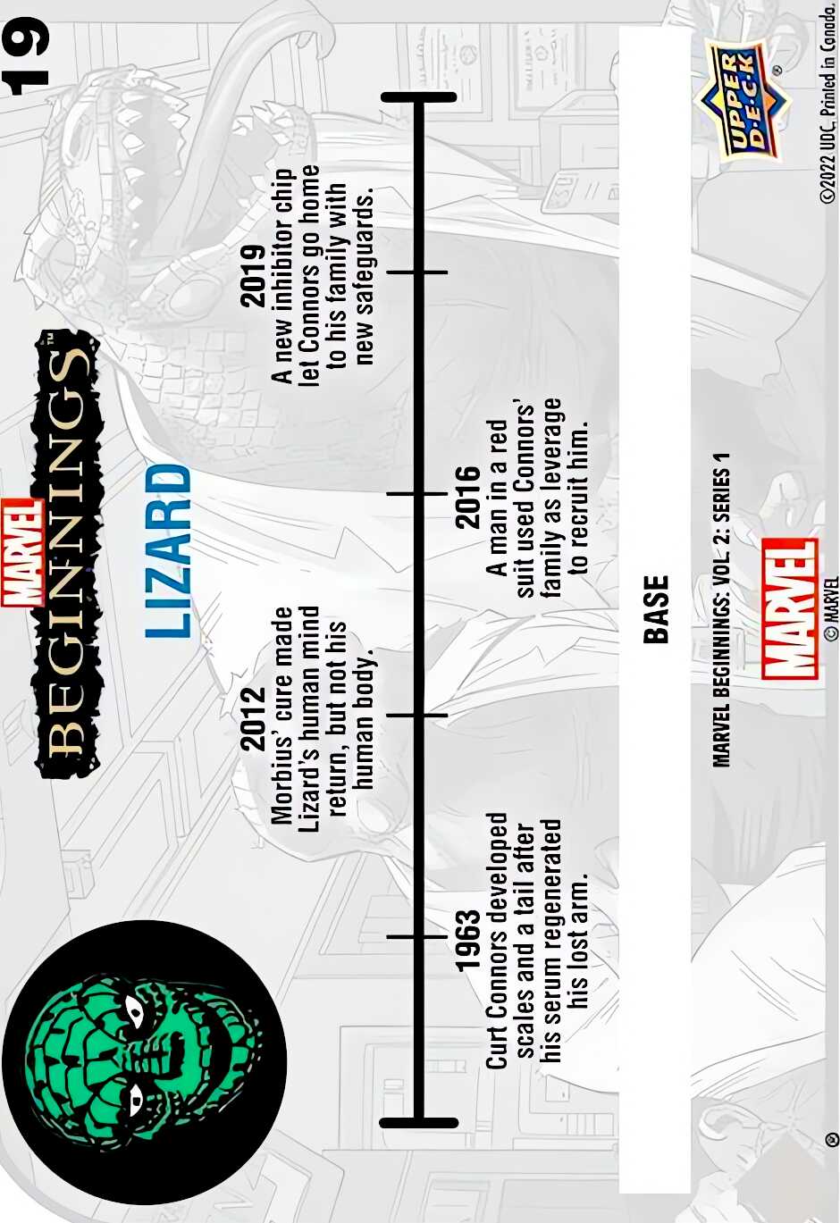 Lizard back card image