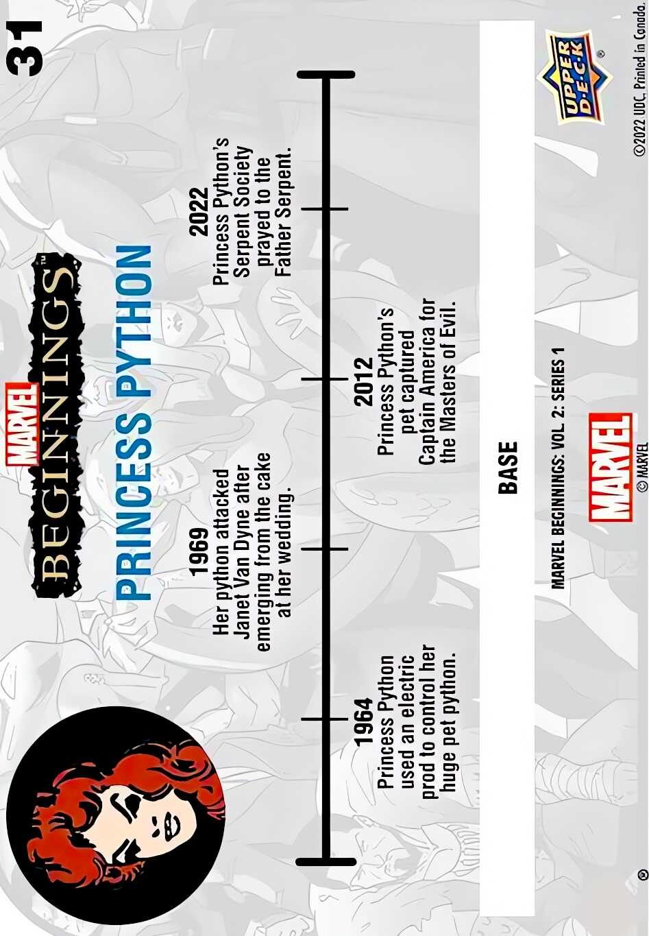 Princess Python back card image