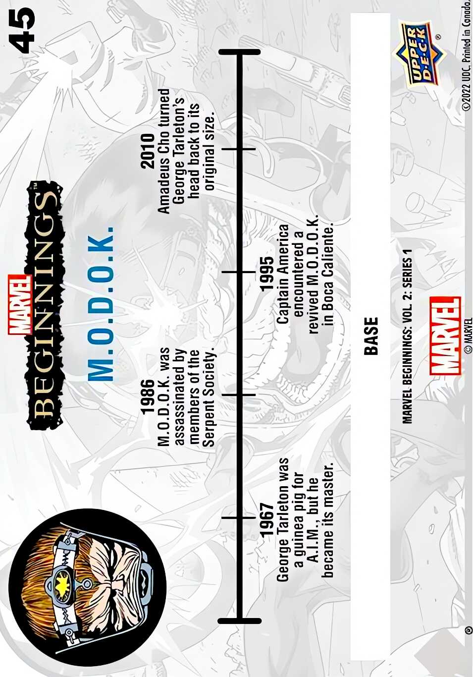 M.O.D.O.K. back card image