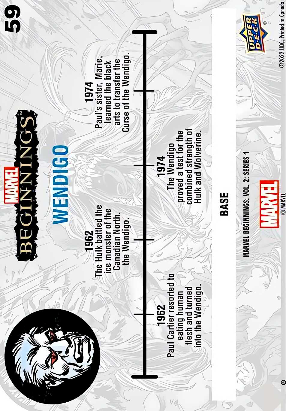 Wendigo back card image