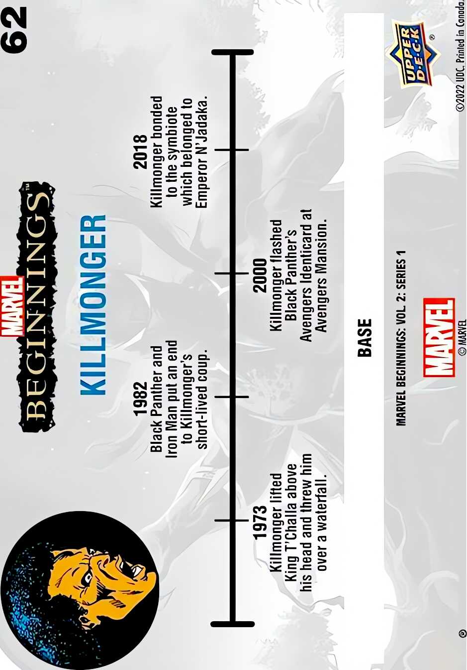 Killmonger back card image