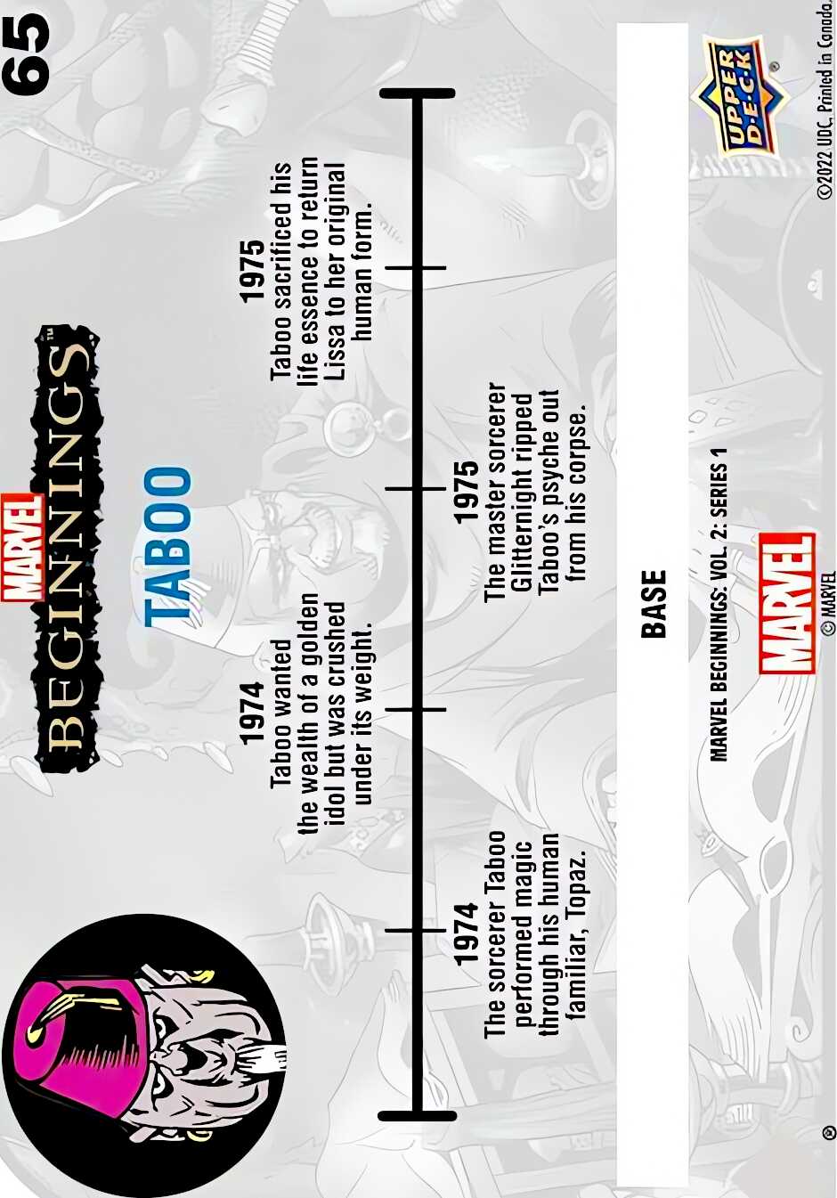 Taboo back card image