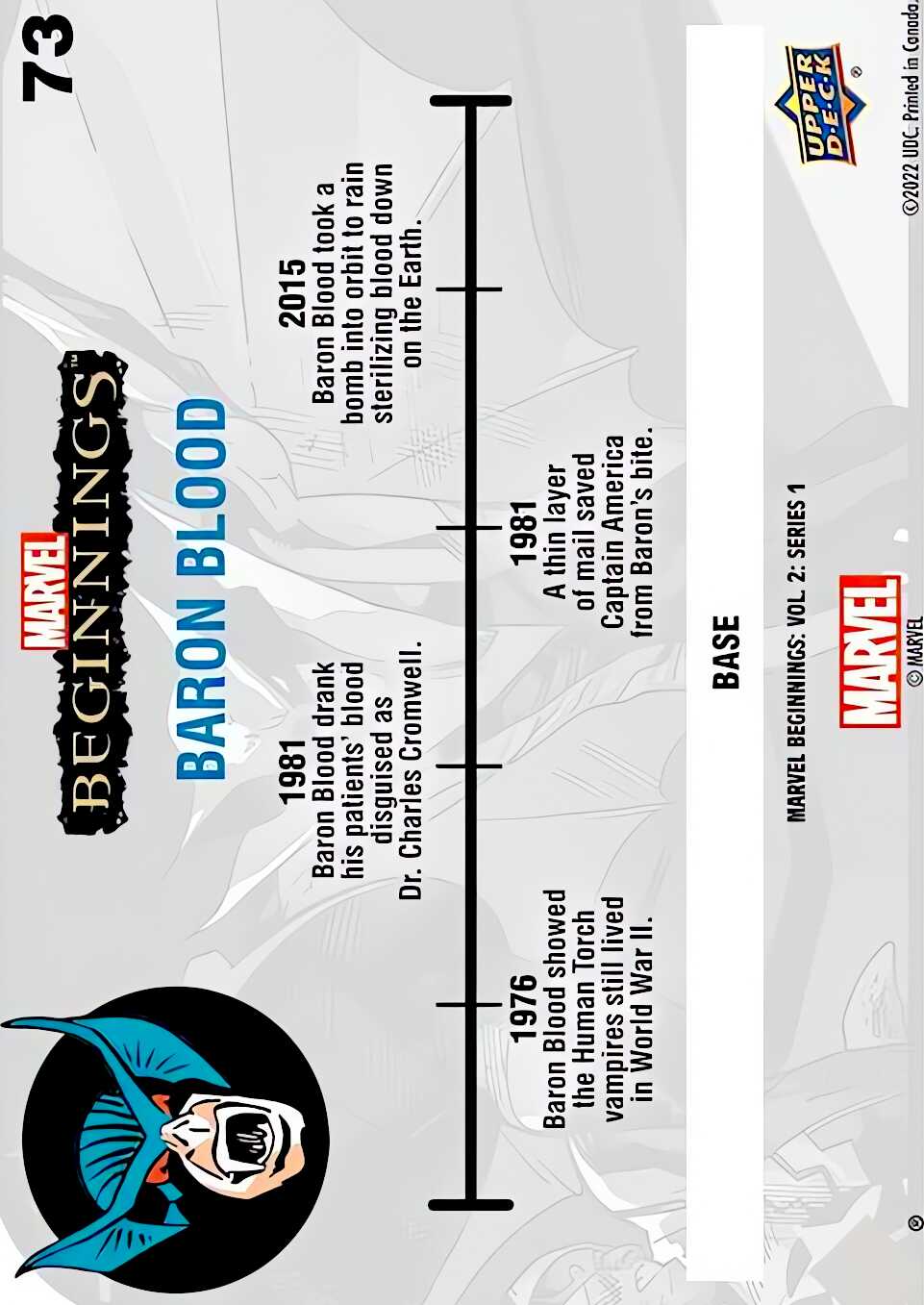 Baron Blood back card image