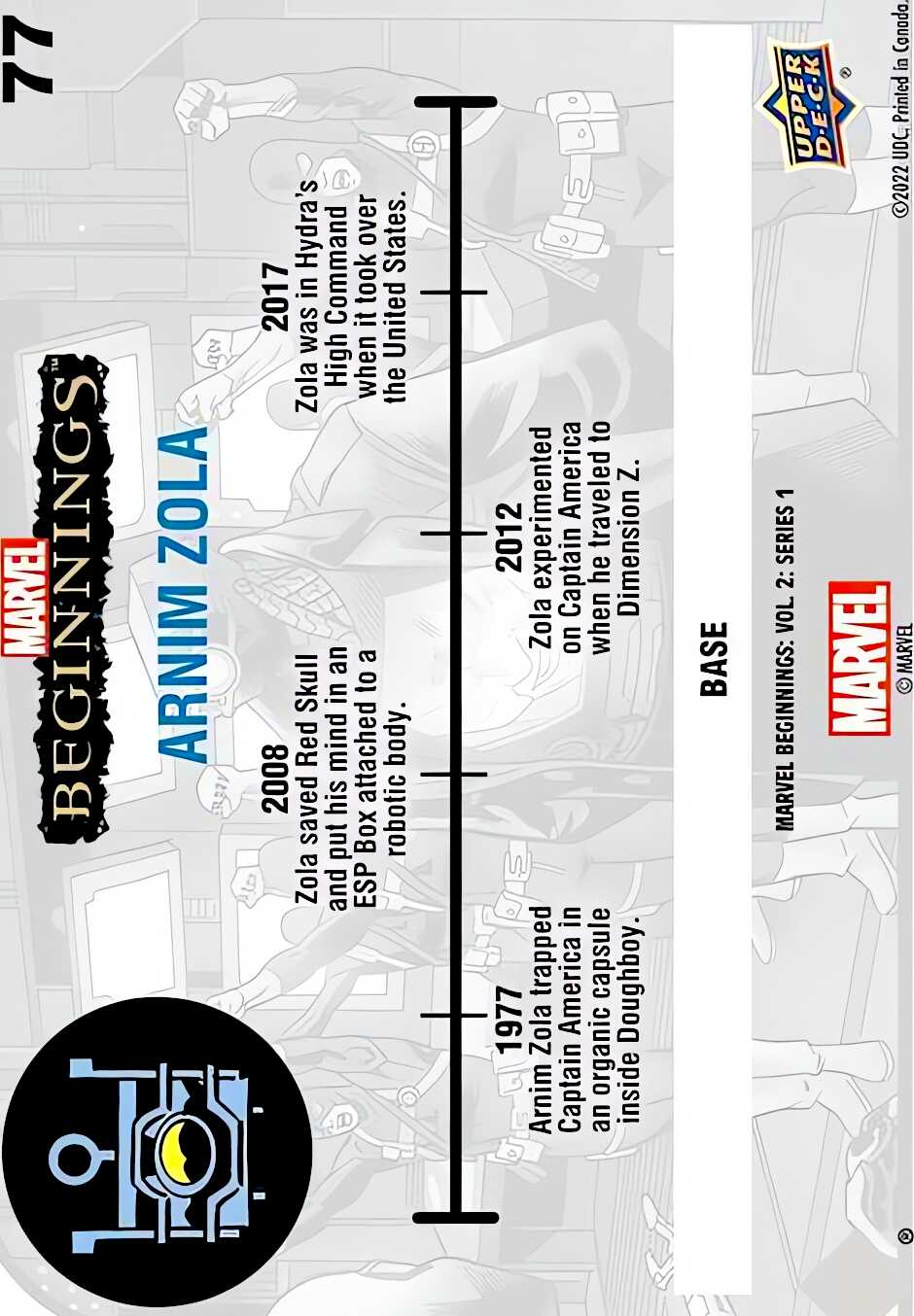 Arnim Zola back card image