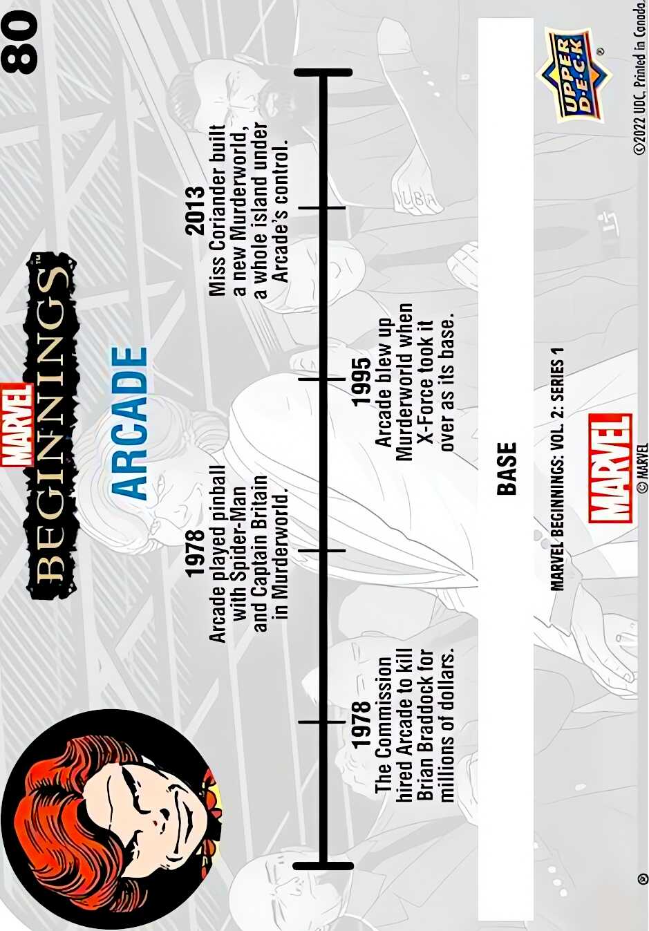 Arcade back card image