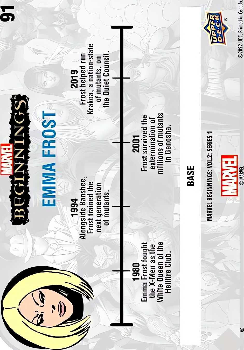 Emma Frost back card image