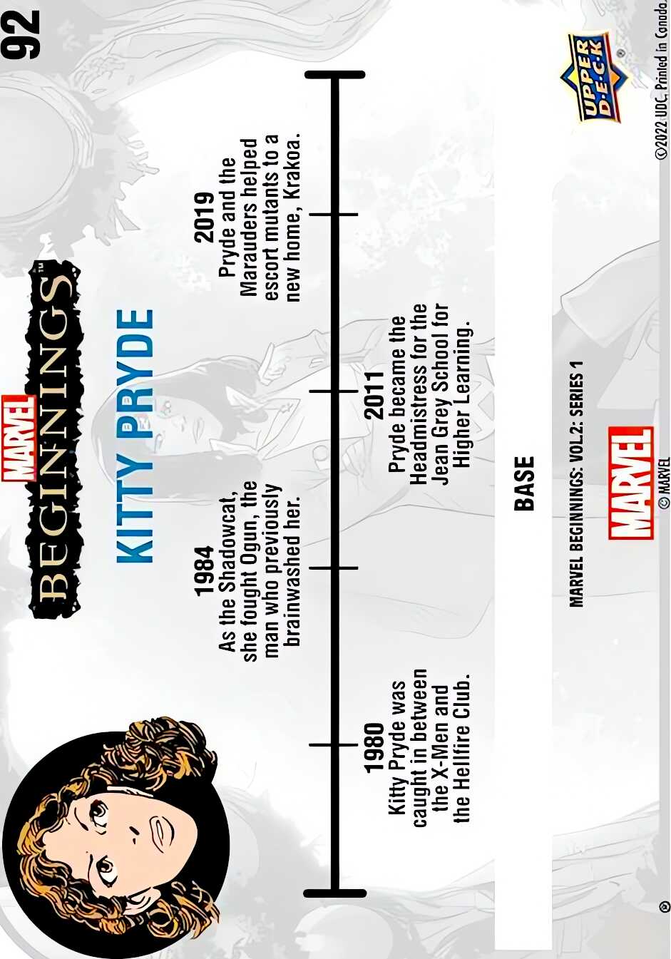 Kitty Pryde back card image