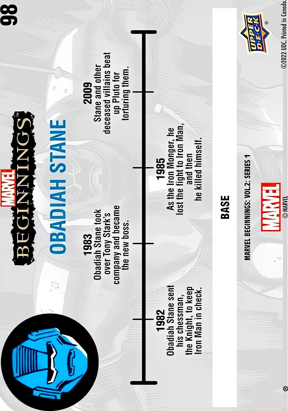 Obadiah Stane back card image
