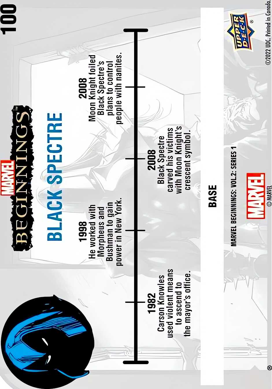 Black Spectre back card image