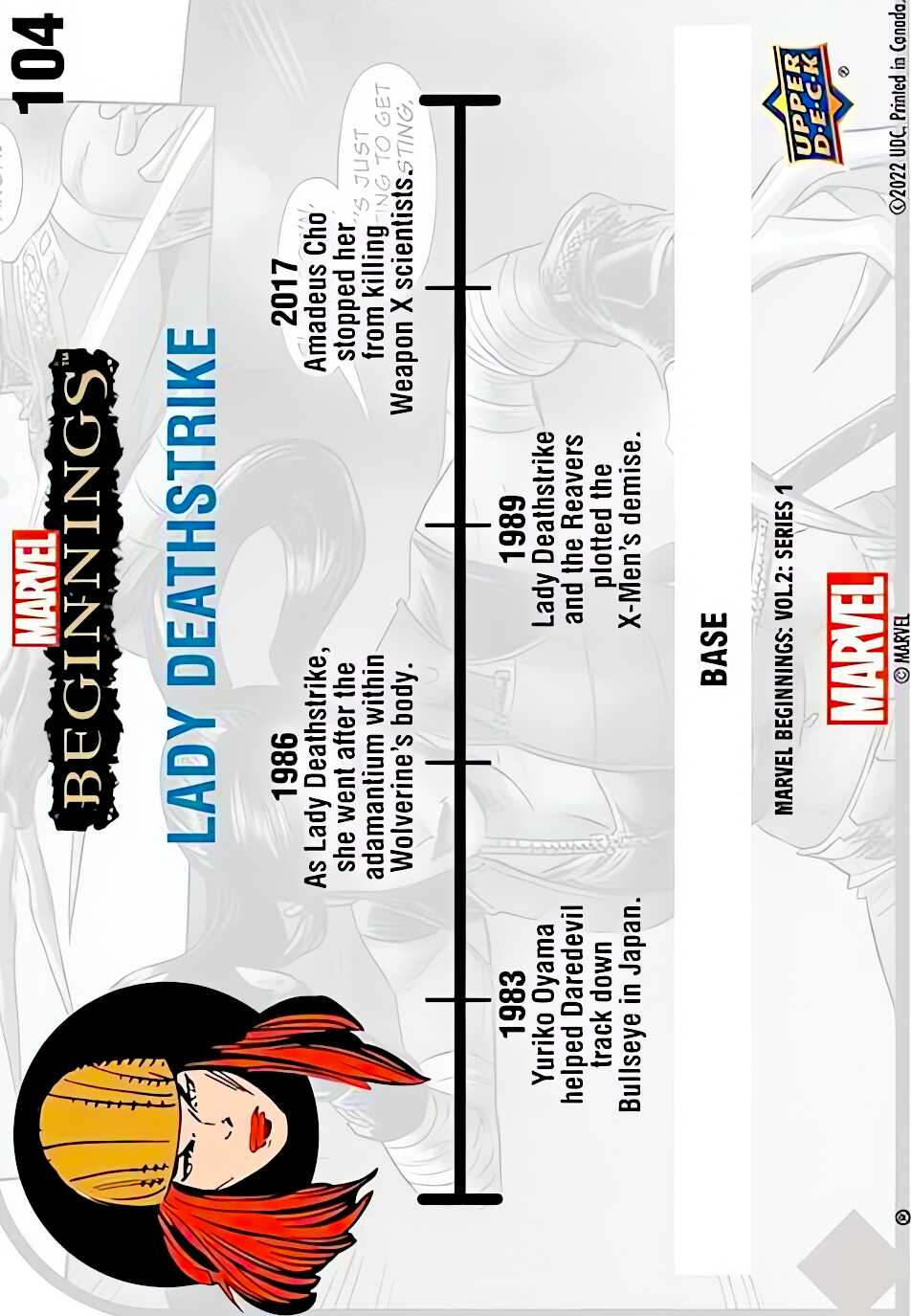 Lady Deathstrike back card image