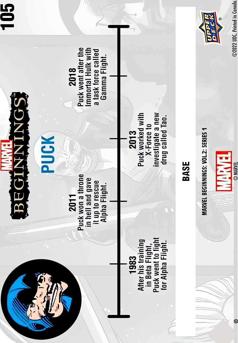 Puck back card image