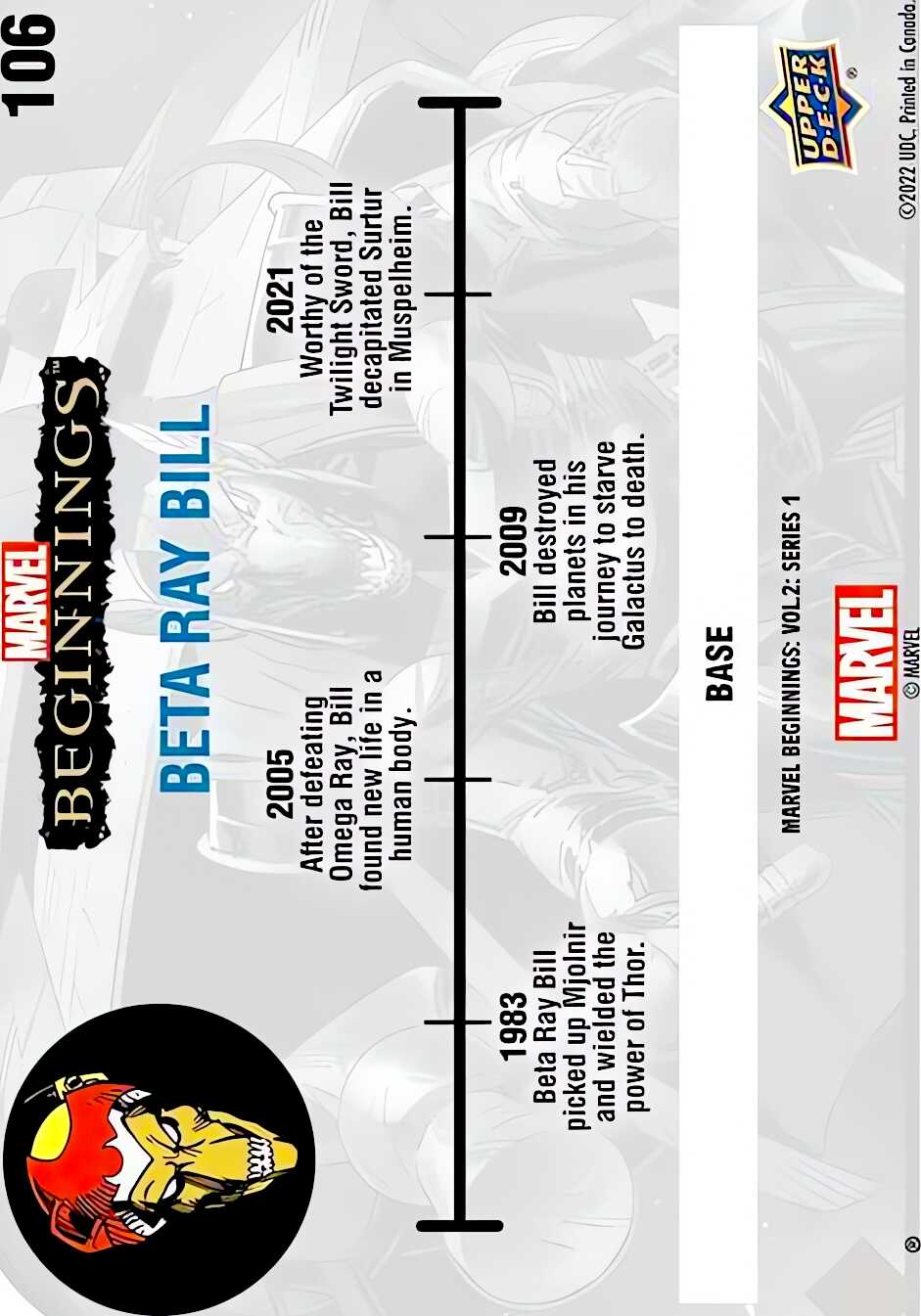 Beta Ray Bill back card image