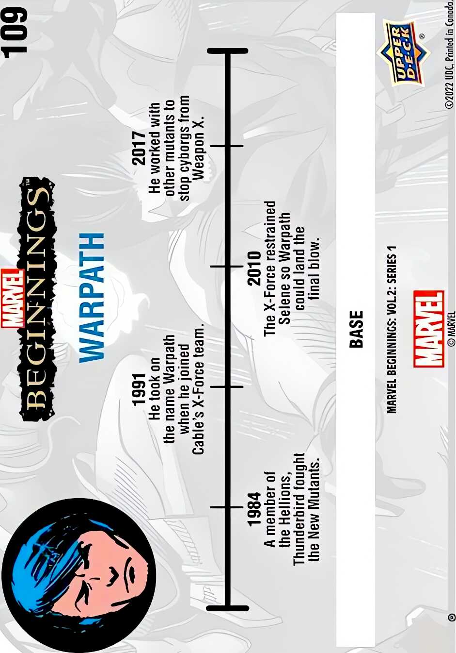 Warpath back card image