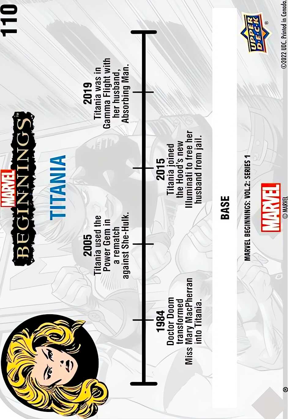 Titania back card image