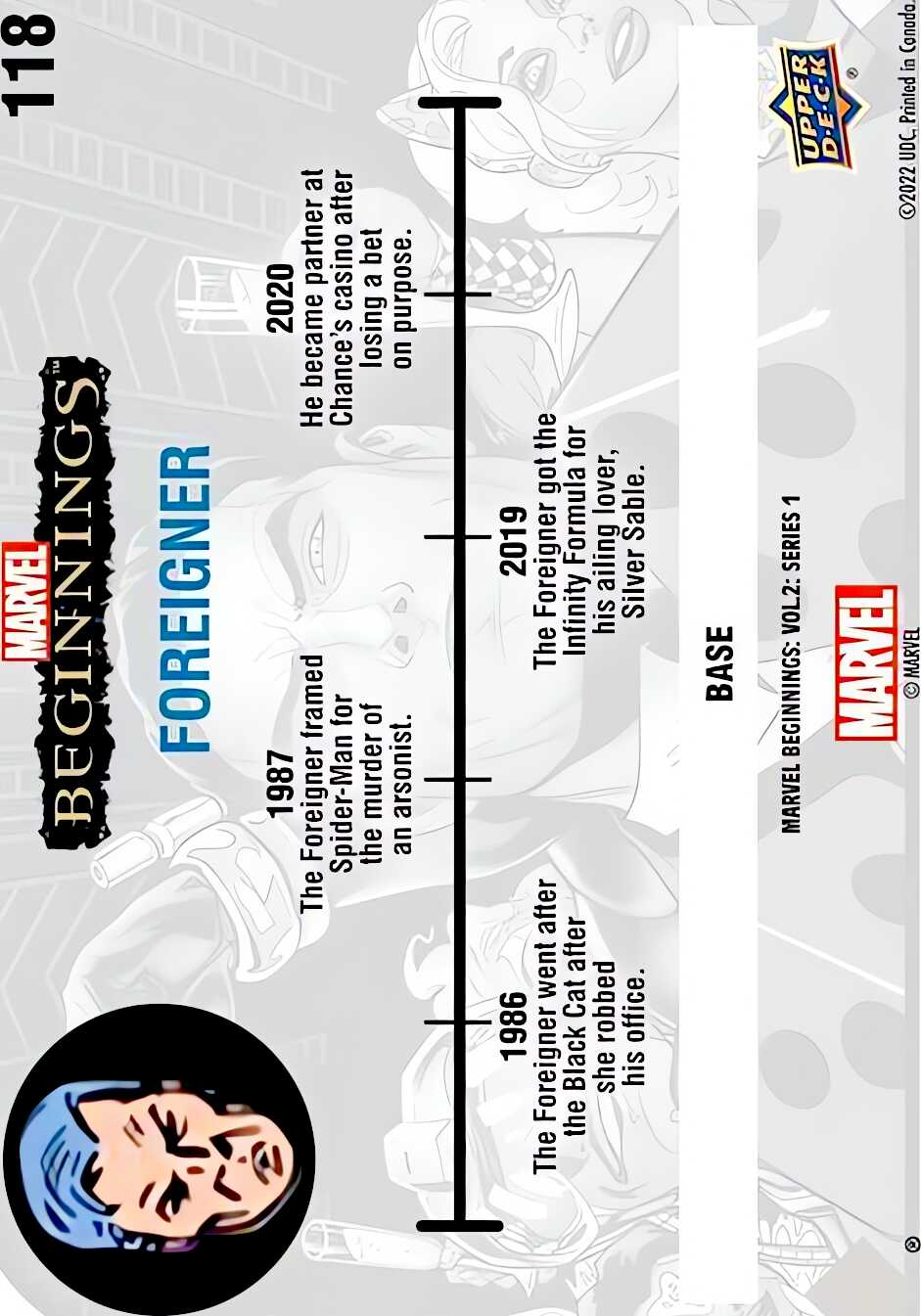 Foreigner back card image