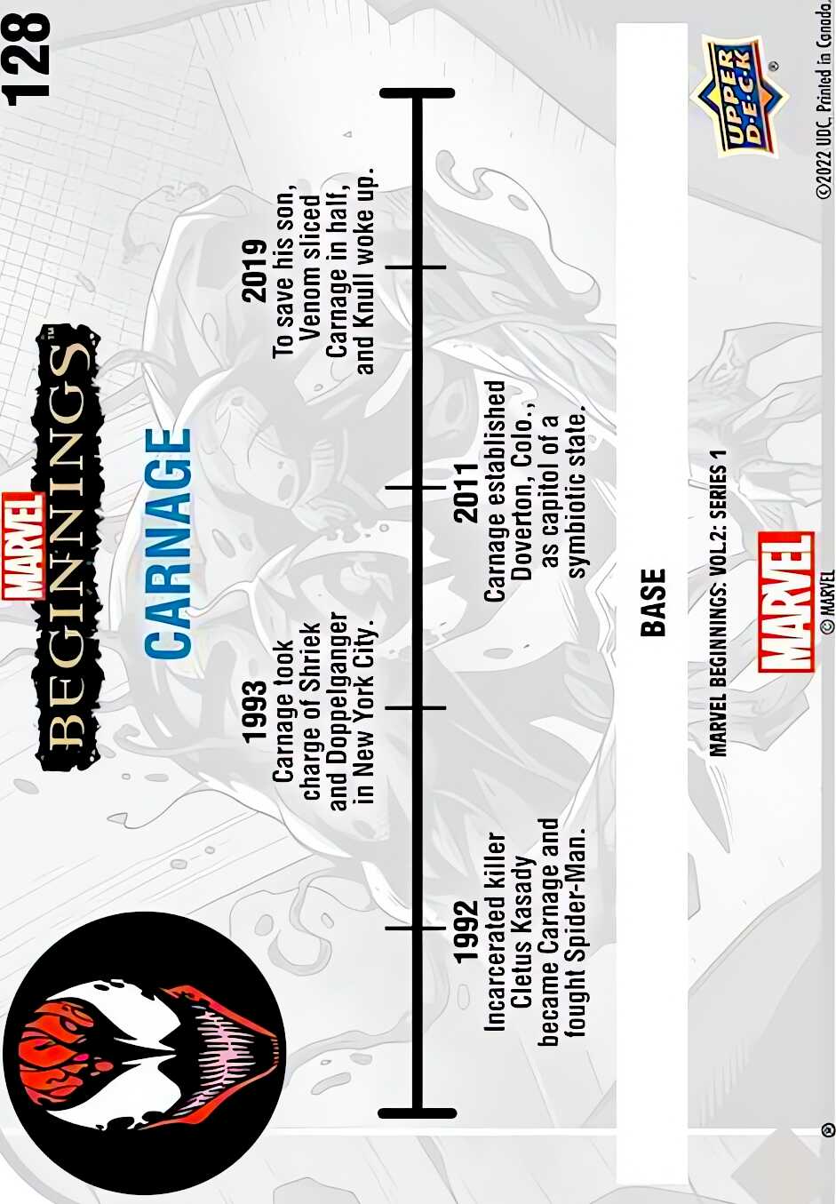 Carnage back card image