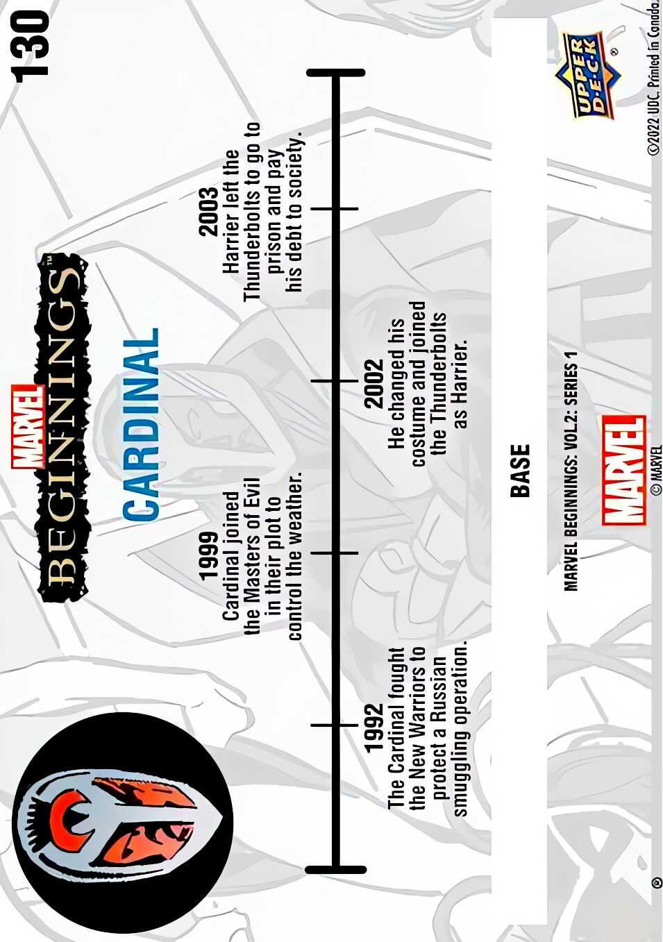 Cardinal back card image