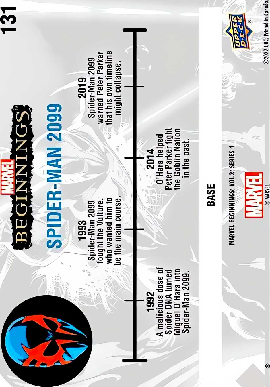 Spider-Man 2099 back card image