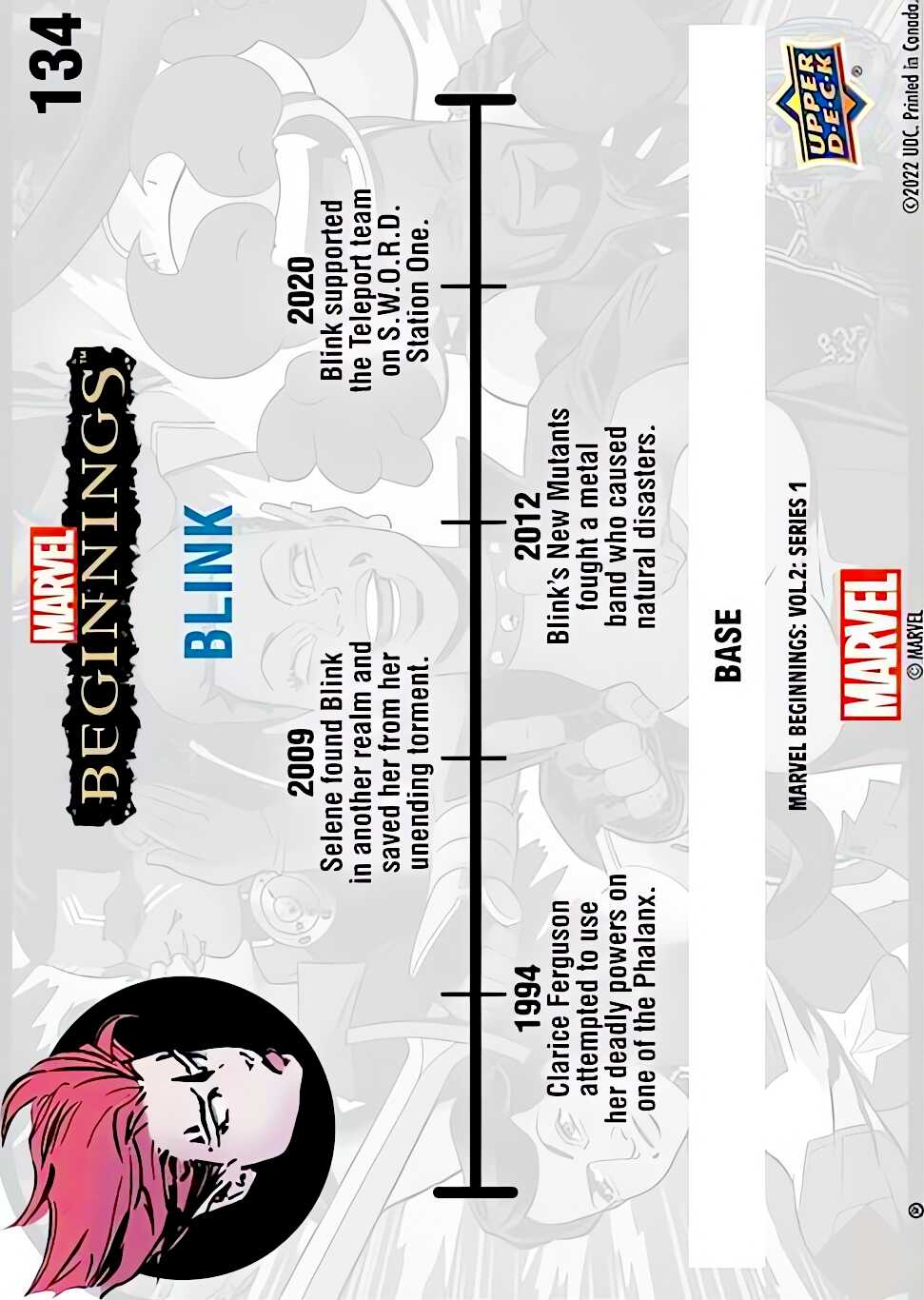 Blink back card image
