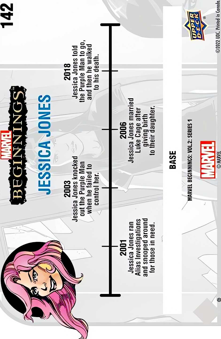 Jessica Jones back card image