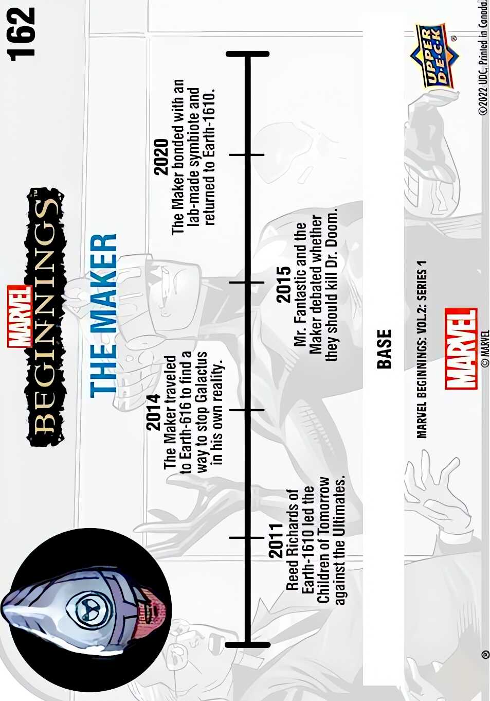 The Maker back card image