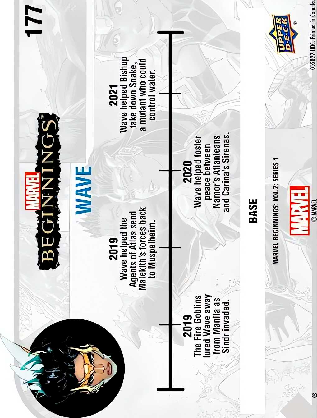 Wave back card image