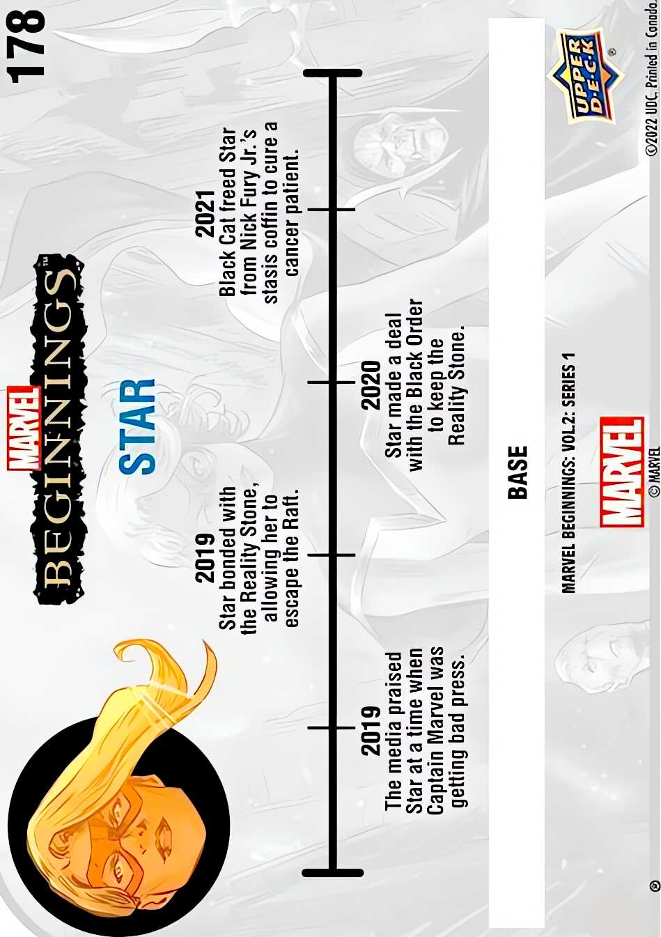 Star back card image