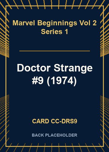 Doctor Strange #9 (1974) back card image