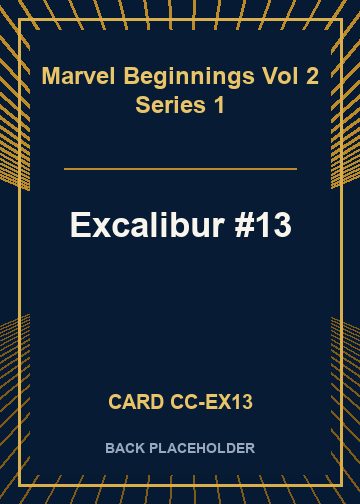 Excalibur #13 back card image