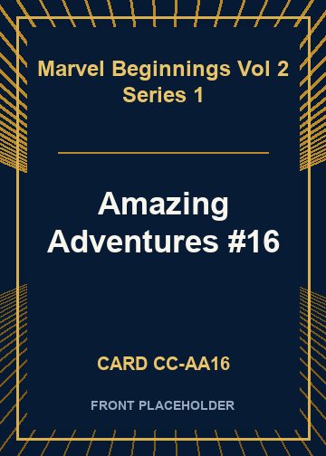 Amazing Adventures #16 card thumbnail