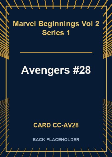 Avengers #28 back card image