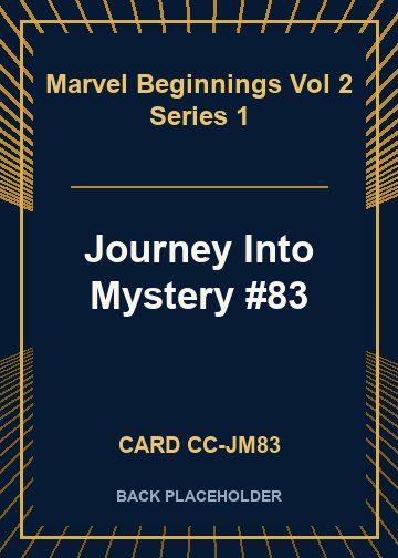 Journey Into Mystery #83 back card image