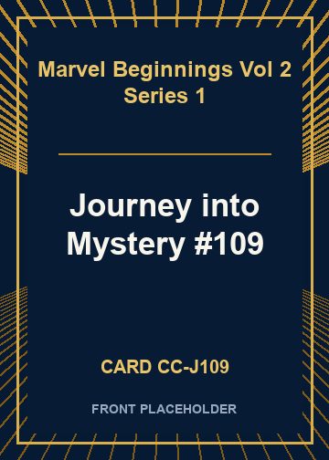 Journey into Mystery #109 card thumbnail