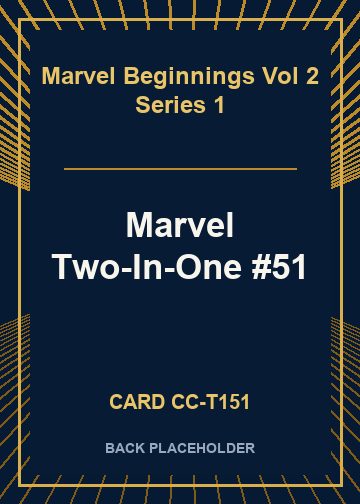 Marvel Two-In-One #51 back card image
