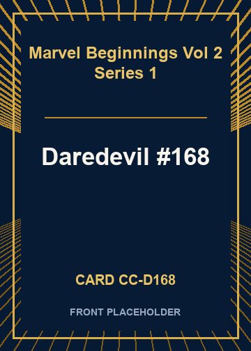 Daredevil #168 card thumbnail