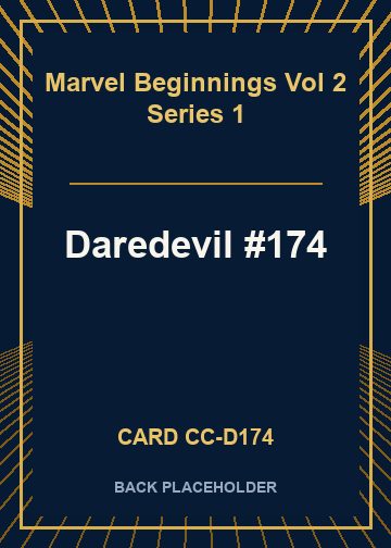Daredevil #174 back card image