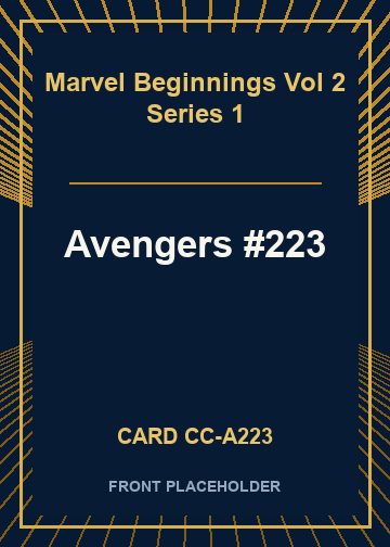 Avengers #223 card thumbnail