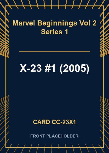 X-23 #1 (2005) card thumbnail