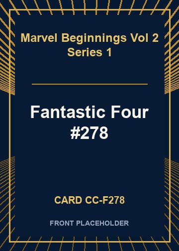 Fantastic Four #278 card thumbnail