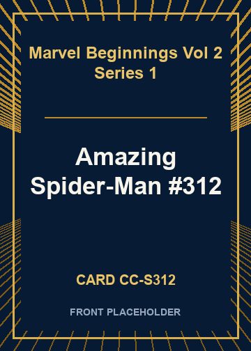 Amazing Spider-Man #312 card thumbnail