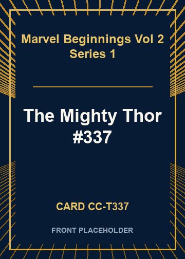 The Mighty Thor #337 card thumbnail