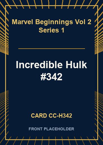 Incredible Hulk #342 card thumbnail