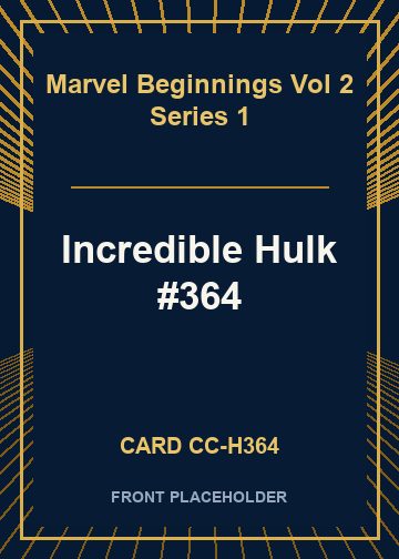 Incredible Hulk #364 card thumbnail