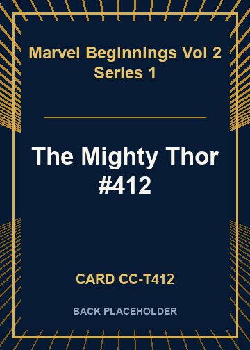 The Mighty Thor #412 back card image