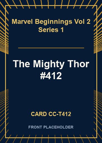 The Mighty Thor #412 card thumbnail