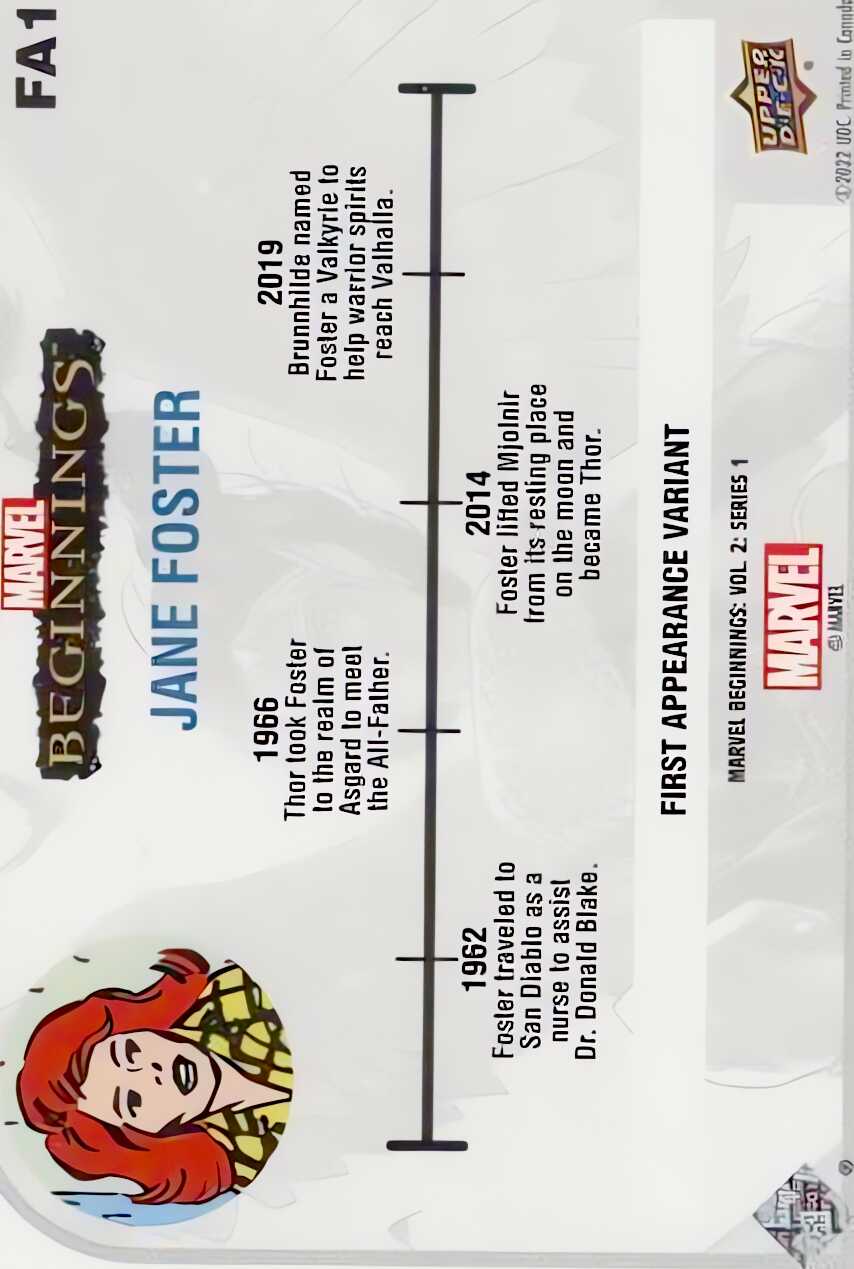 Jane Foster back card image