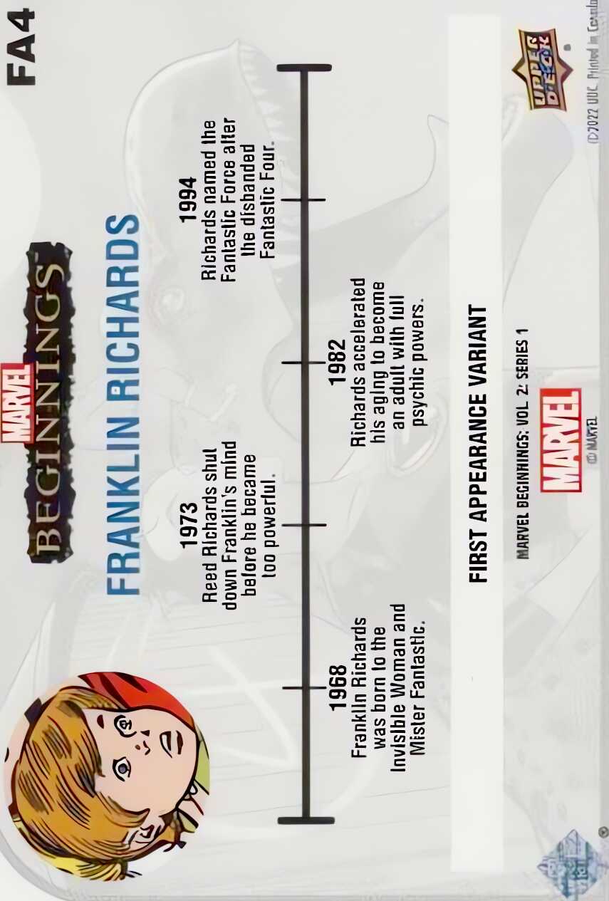 Franklin Richards back card image