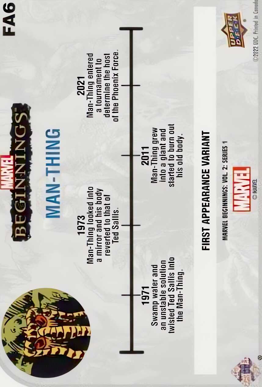 Man-Thing back card image