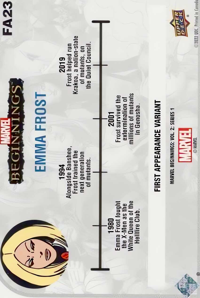 Emma Frost back card image