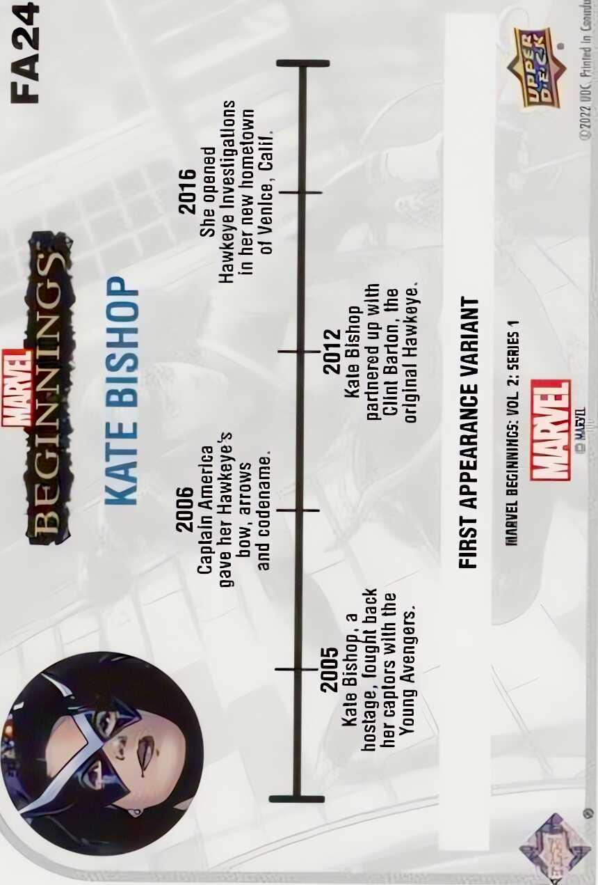 Kate Bishop back card image